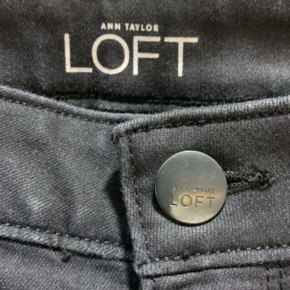 ANN TAYLOR LOFT Black Skinny Jeans Modern Fit - Picture 2 of 13